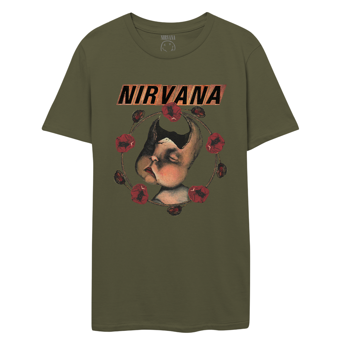 NIRcherubgreentee - Nirvana Store